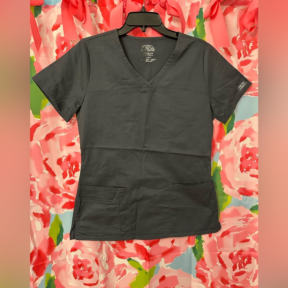 Grey Women's Cherokee Scrub Set - Top and Bottoms